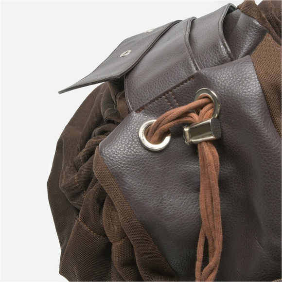 DANIELLA LEHAVI Vegan Collection Mesh Hobo Bag in Brown - Picture 7 of 13